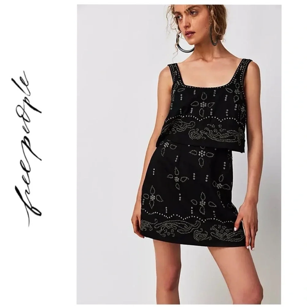 Free People Seven Wishes Mini Dress